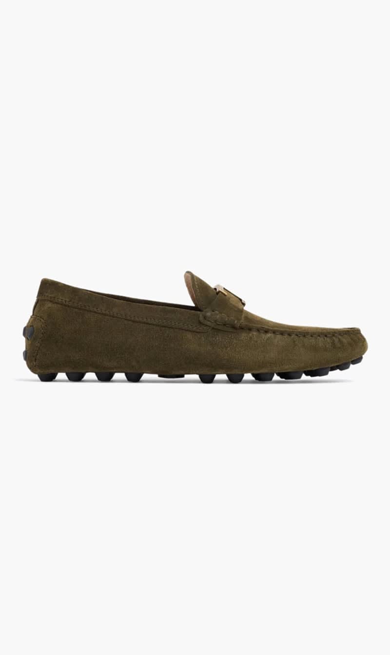 

Tod's Green T Timeless Gommino Bubble Loafers for Men | The Deal Outlet