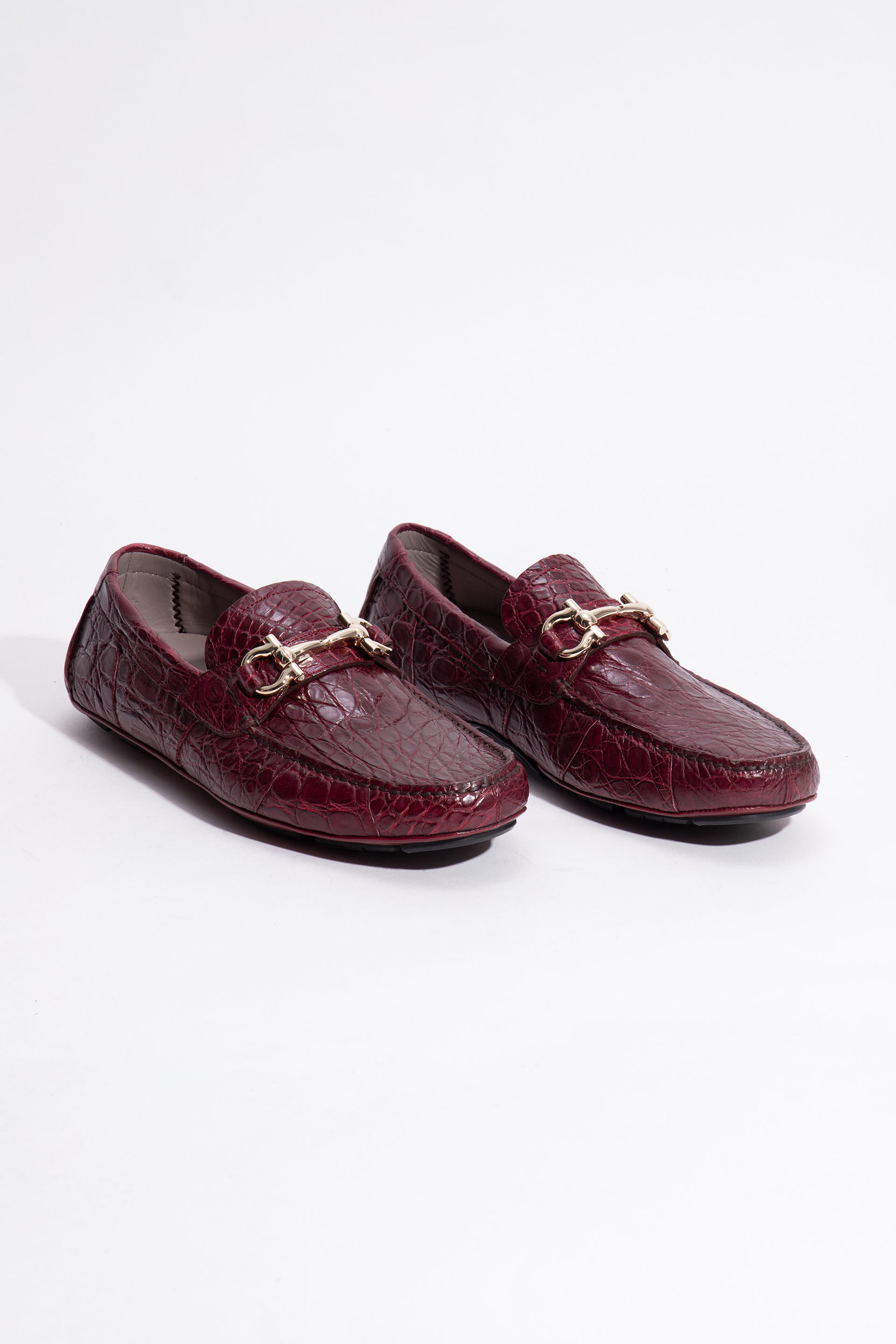

Salvatore Ferragamo Parigi Crocodile Skin Loafers
