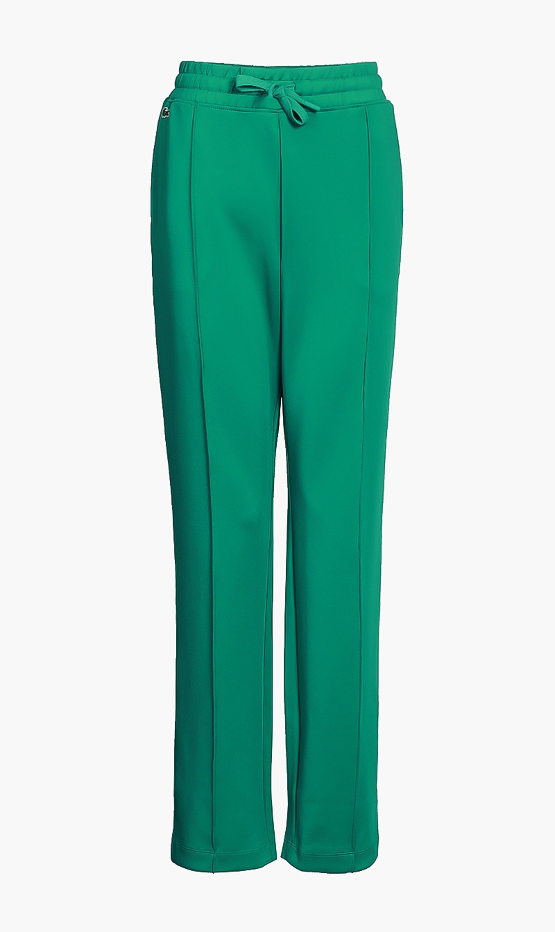 

Lacoste Green Center Pleated Trackpants for Women | The Deal Outlet
