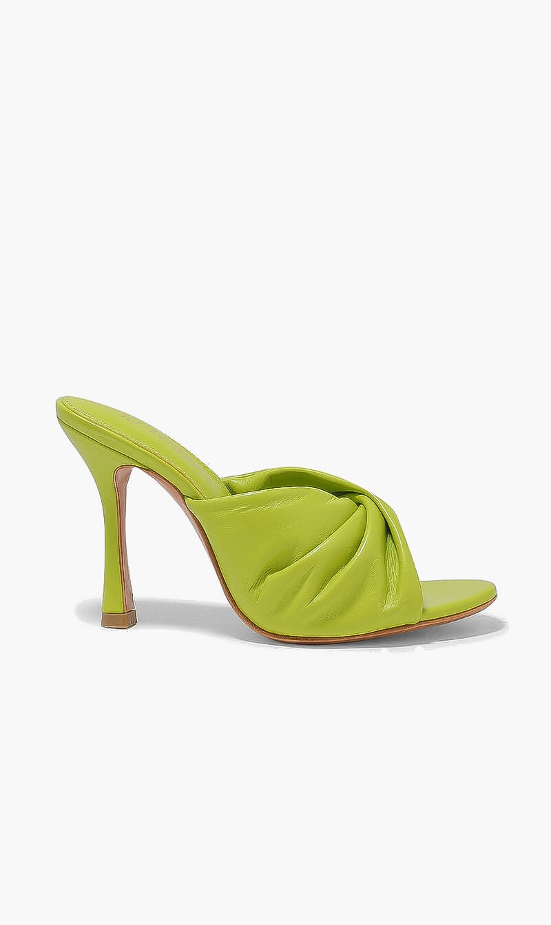 

10th Floor Green Soho Leather Sandals for Women | The Deal Outlet
