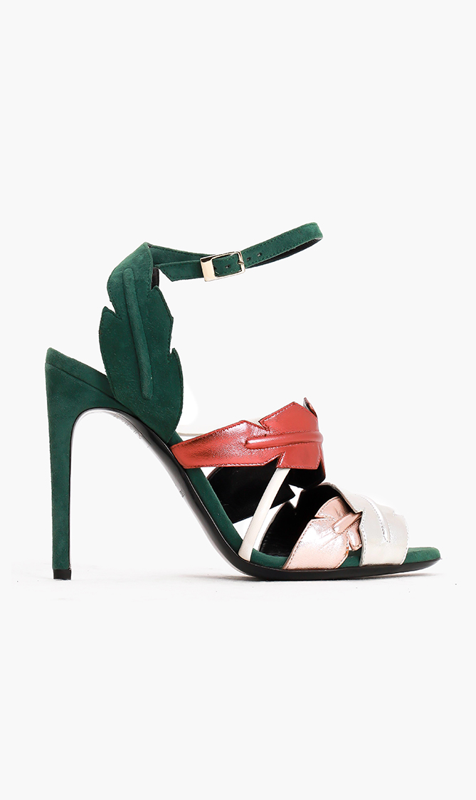 

Pollini Colorblock Heeled Sandals