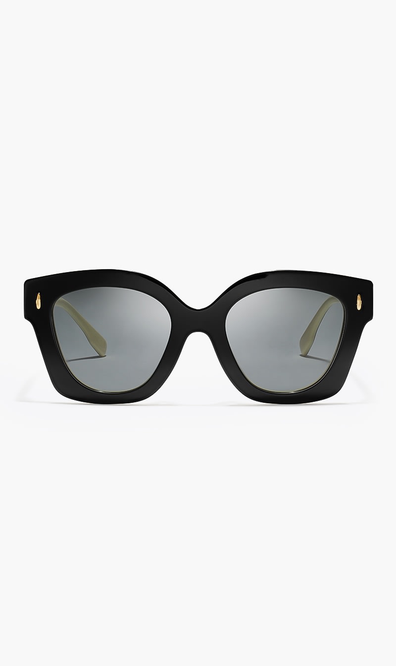 

Tory Burch Black Black/ivory Frame With Dark Grey Lens  for Women | The Deal Outlet