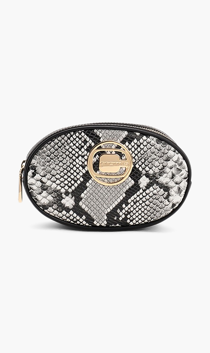 

Cromia Saran Snake Print Crossbody Bag