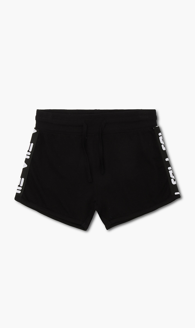 

Fila Black Madilyn Side Tape Shorts for Girls | The Deal Outlet