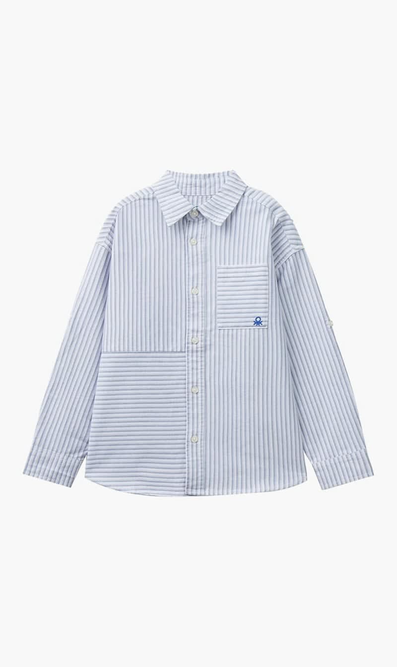 United Colors Of Benetton Blue Striped Shirts for Boys