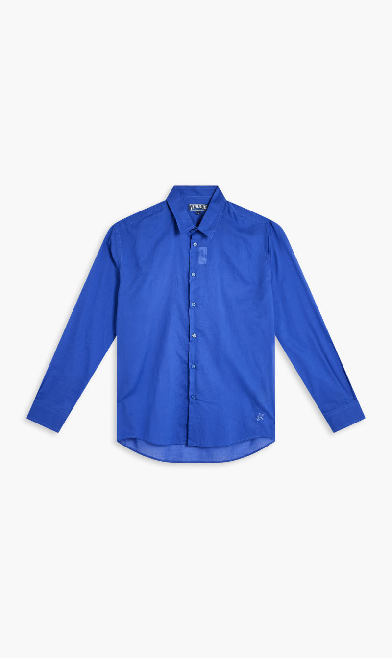 

Vilebrequin Purple Caracal Long-sleeved Cotton Shirt for Men | The Deal Outlet