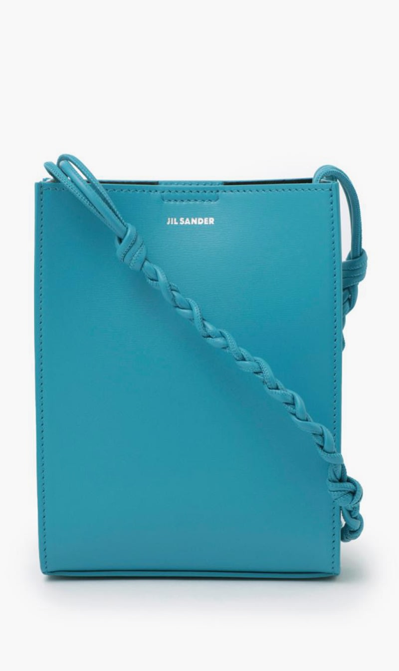 

Jil Sander Blue Giro Sm K-palmellato Lux & New Calf Wnappa Lining - Platino S for Women | The Deal Outlet