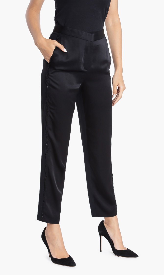 

VERSACE Gianni Side Embellished Trouser