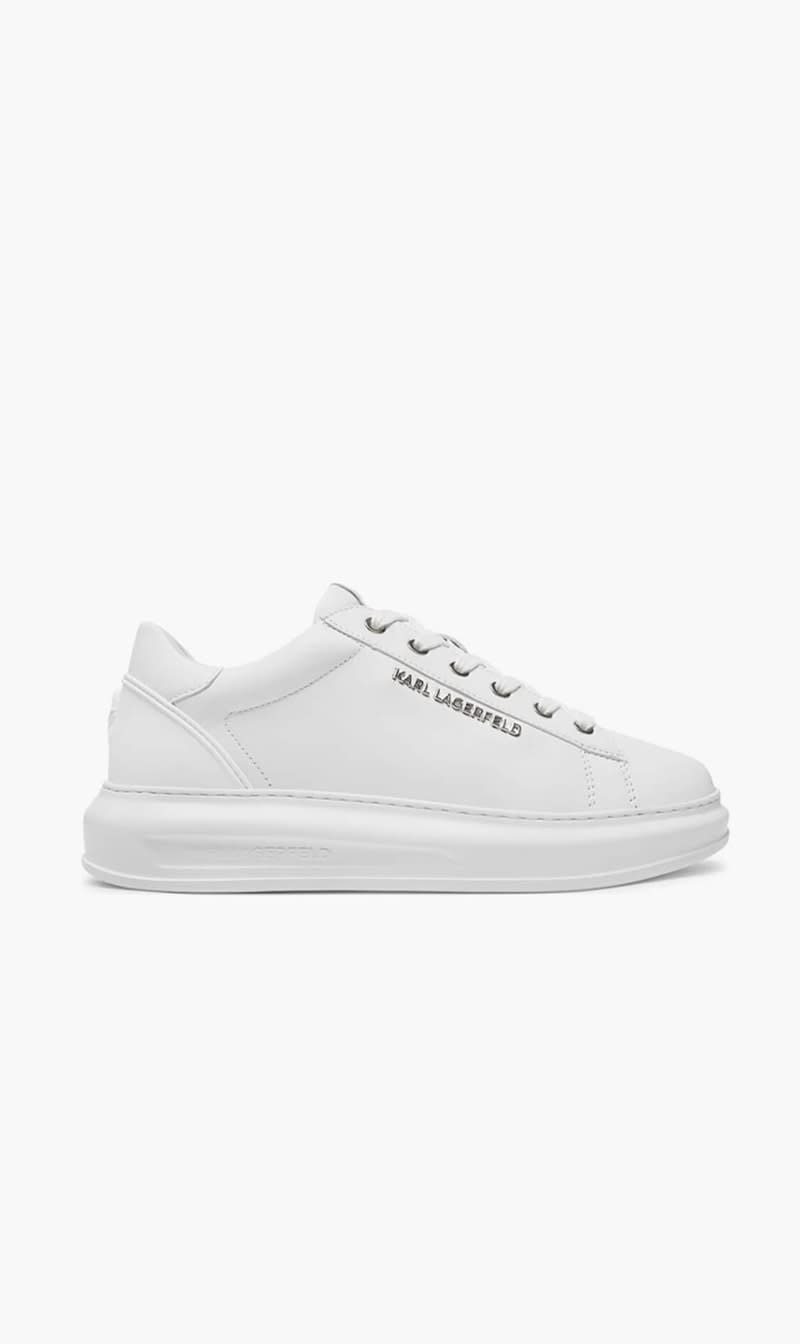 

Karl Lagerfeld White Kapri Mens Karl Nft Kounter Rlf White Lthr Mono Men White Lthr Mono for Men | The Deal Outlet