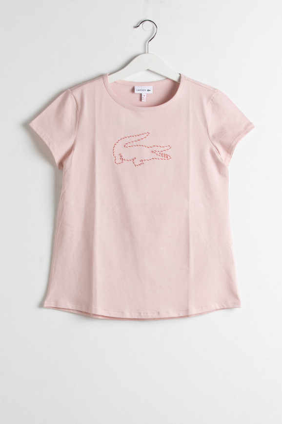 

Lacoste Crew Neck Crocodile Print Jersey T-shirt