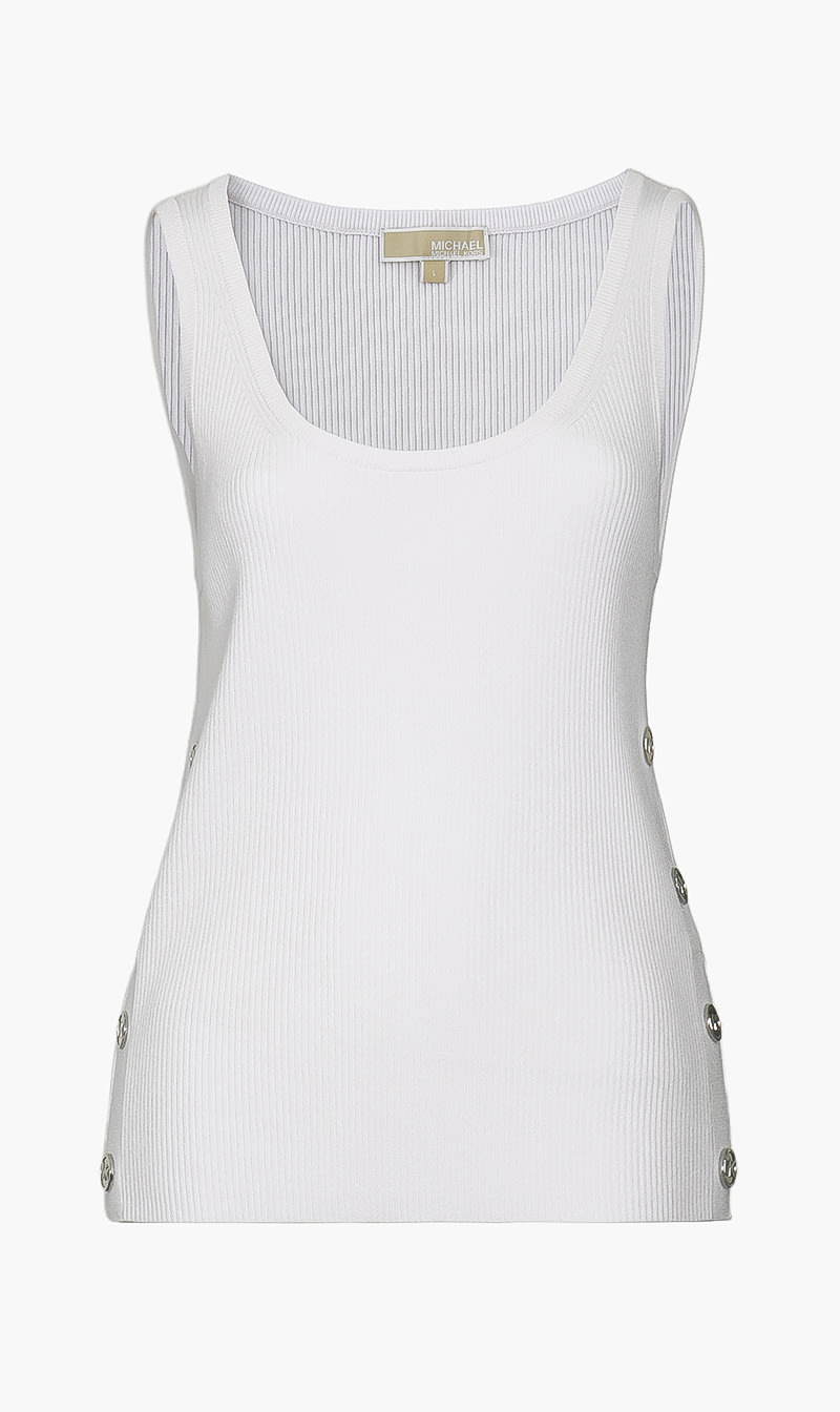 

Michael Kors White Sleeveless Tank Top for Women | The Deal Outlet