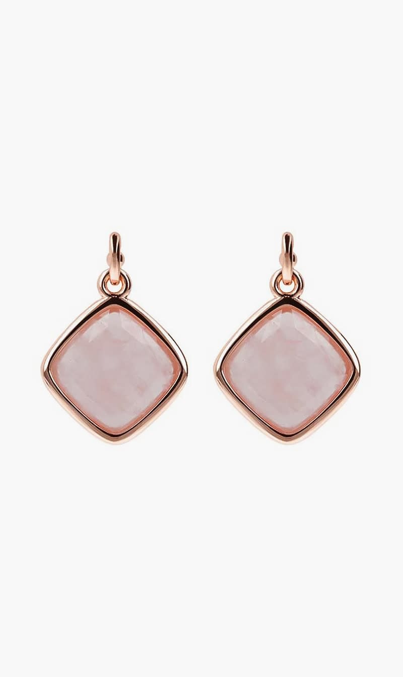 

Bronzallure Pink Rhombus Earrings for Women | The Deal Outlet
