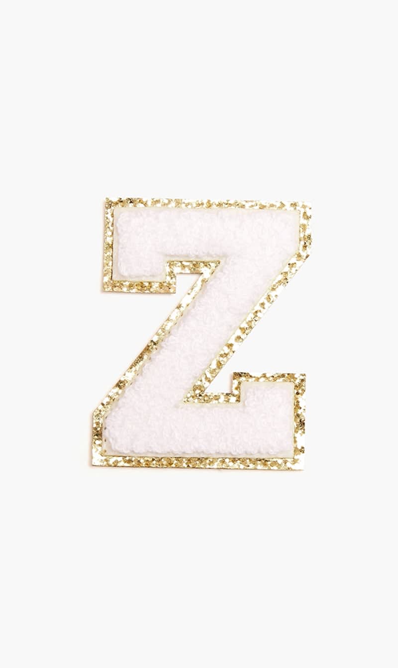 

Becco White Chenille Sparkle Letter 'z' Patch | The Deal Outlet
