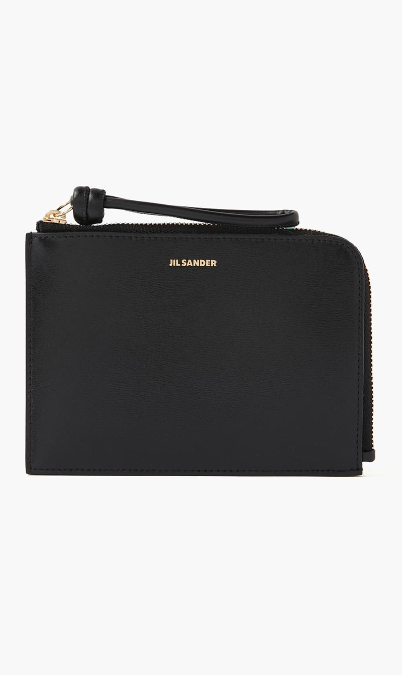 

Jil Sander Black Giro Envelope Md K-palmellato Lux & New Calf Wnappa Lining (oro Js) for Women | The Deal Outlet