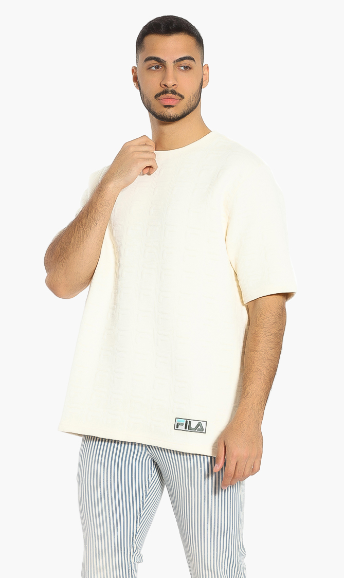 

Fila Boldface Raised F Jacquard T-shirt