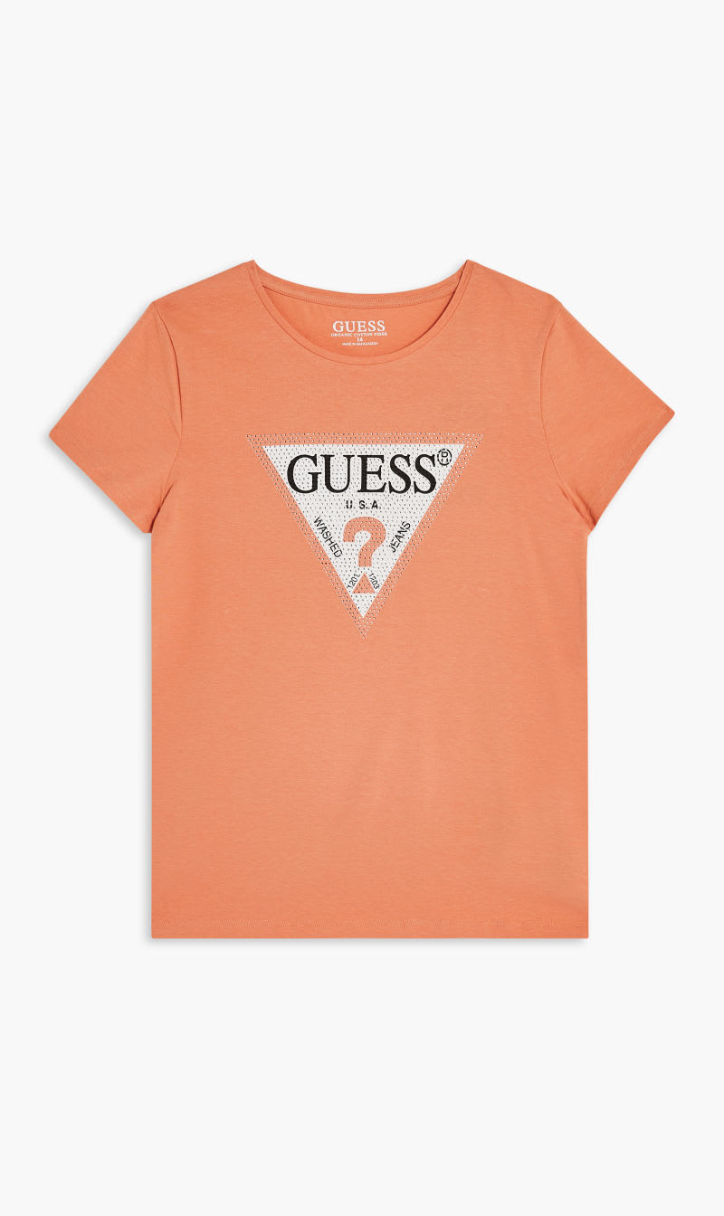 

Guess Orange Organic Stretch T-shirt for Girls | The Deal Outlet