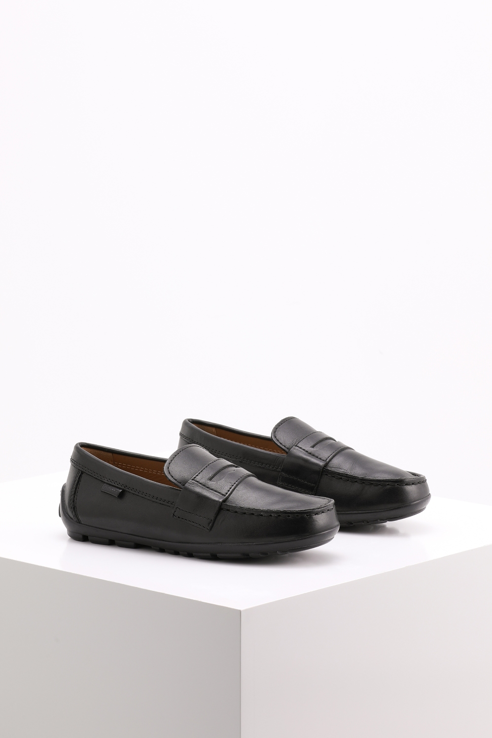 

GEOX Black Fast Moccasin Loafers